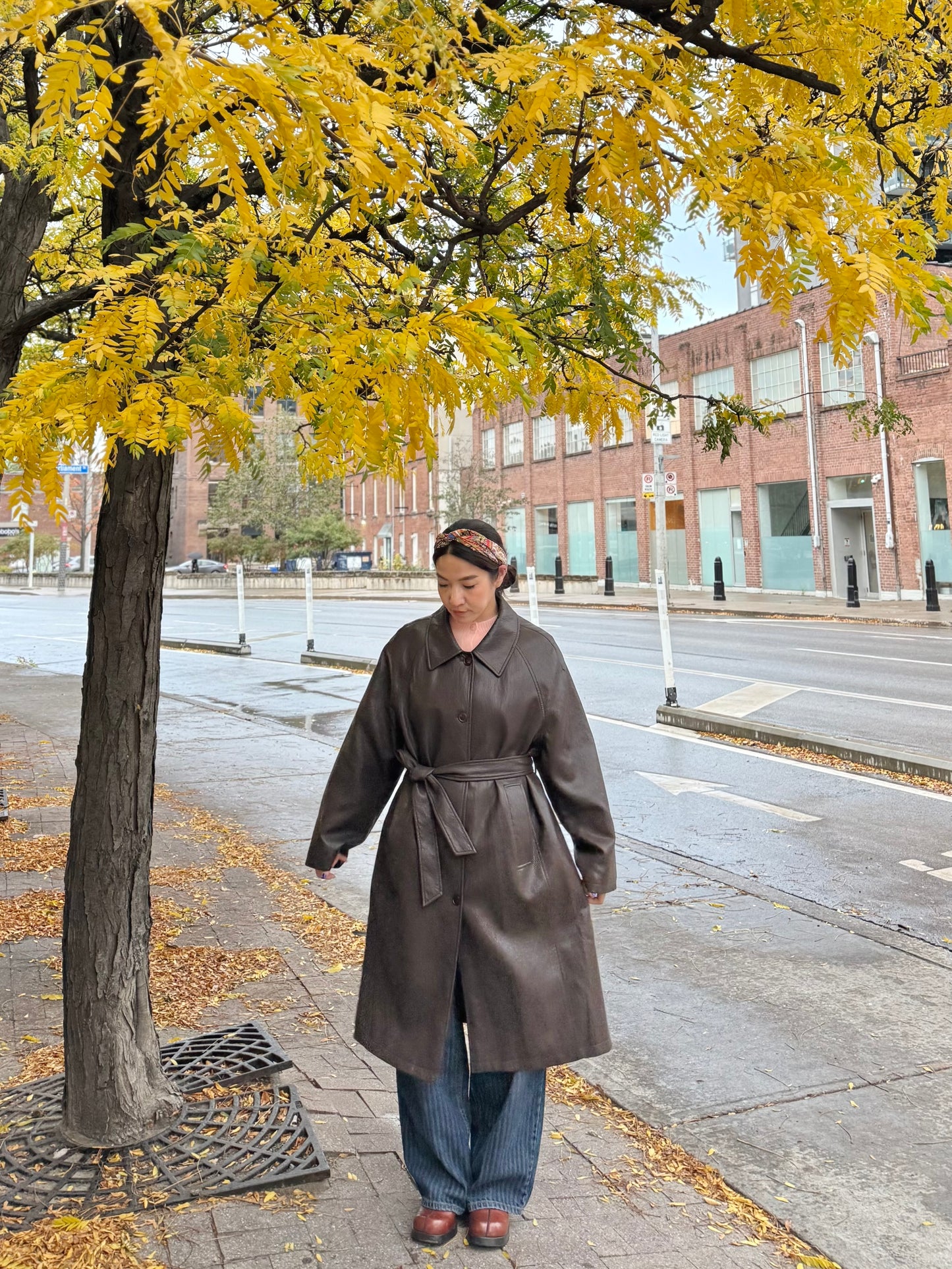 MAYBE Vegan leather coat