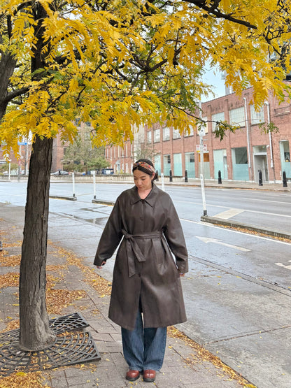 MAYBE Vegan leather coat