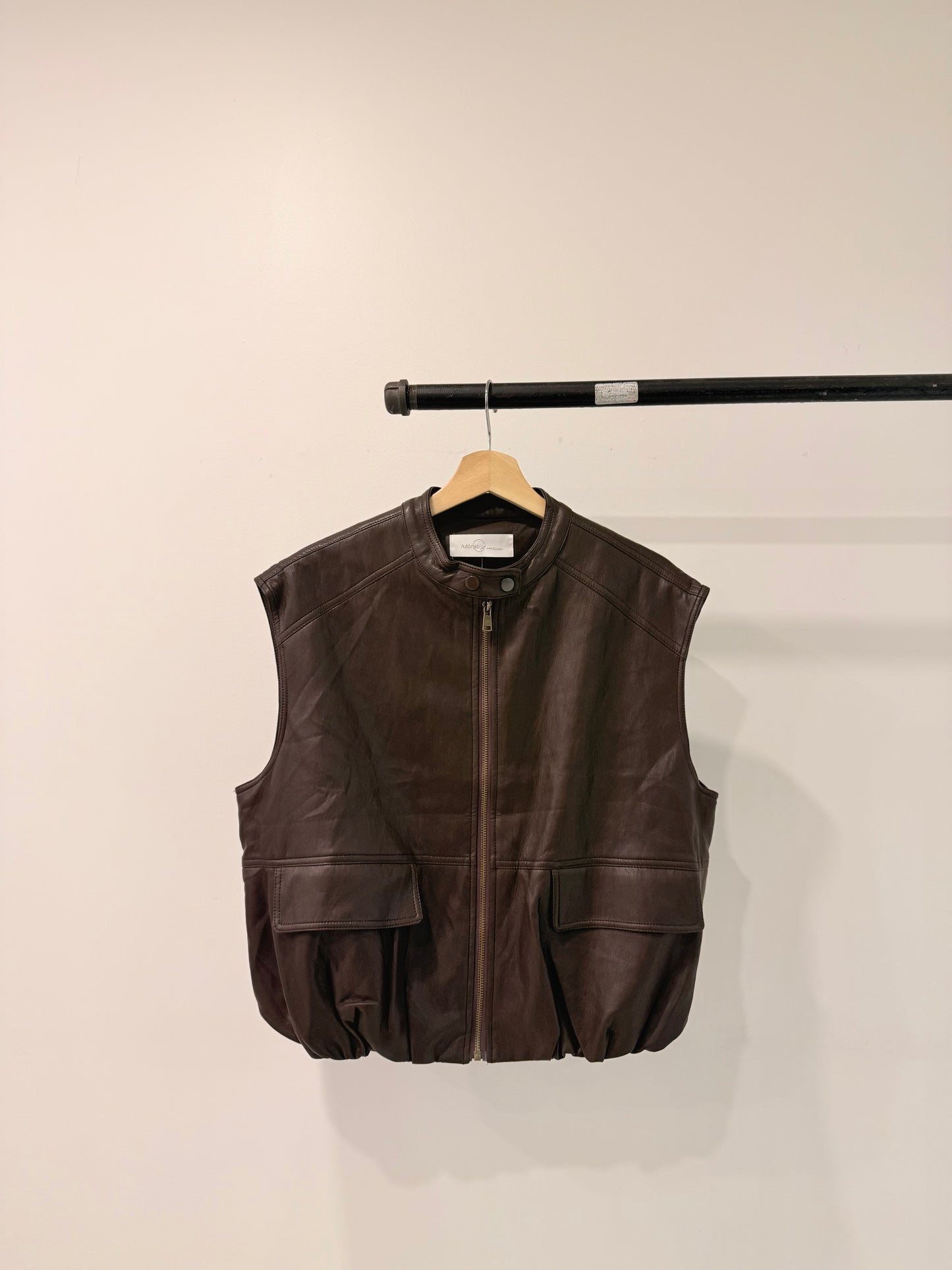 ANOR Vegan leather vest