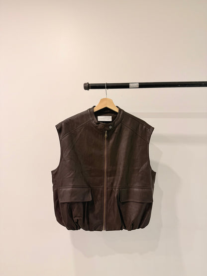 ANOR Vegan leather vest