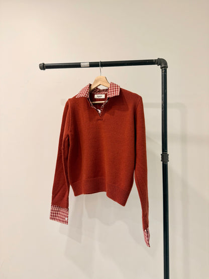 RIAN  Faux layered knit