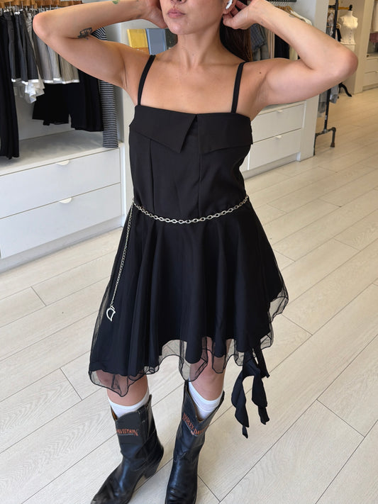 WILLA Asymmetric strap dress