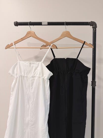 ELODIE Shirred maxi dress