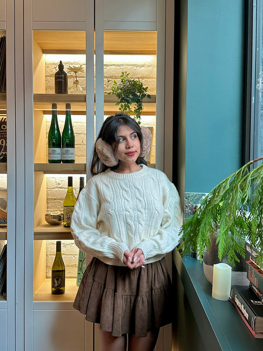 TIDE Cable-knit sweater