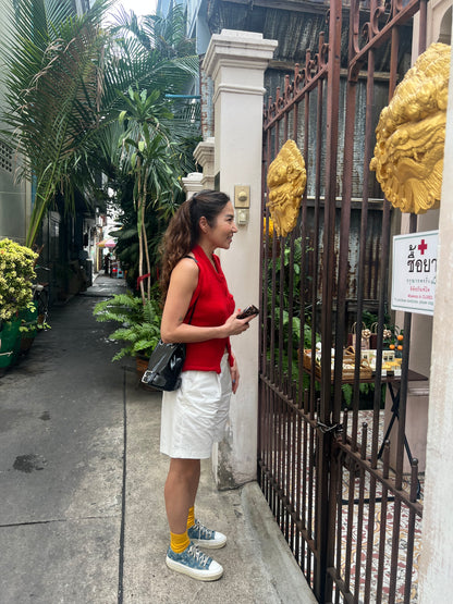 GEM Backless knit top