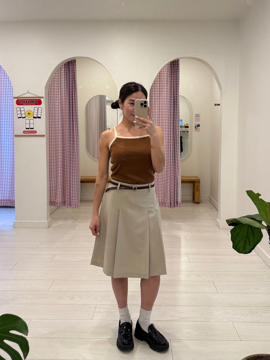 HEENA Pleated midi skirt