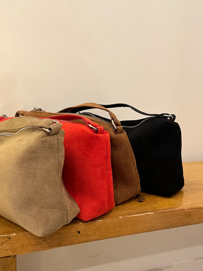 MAYA Faux suede shoulder bag