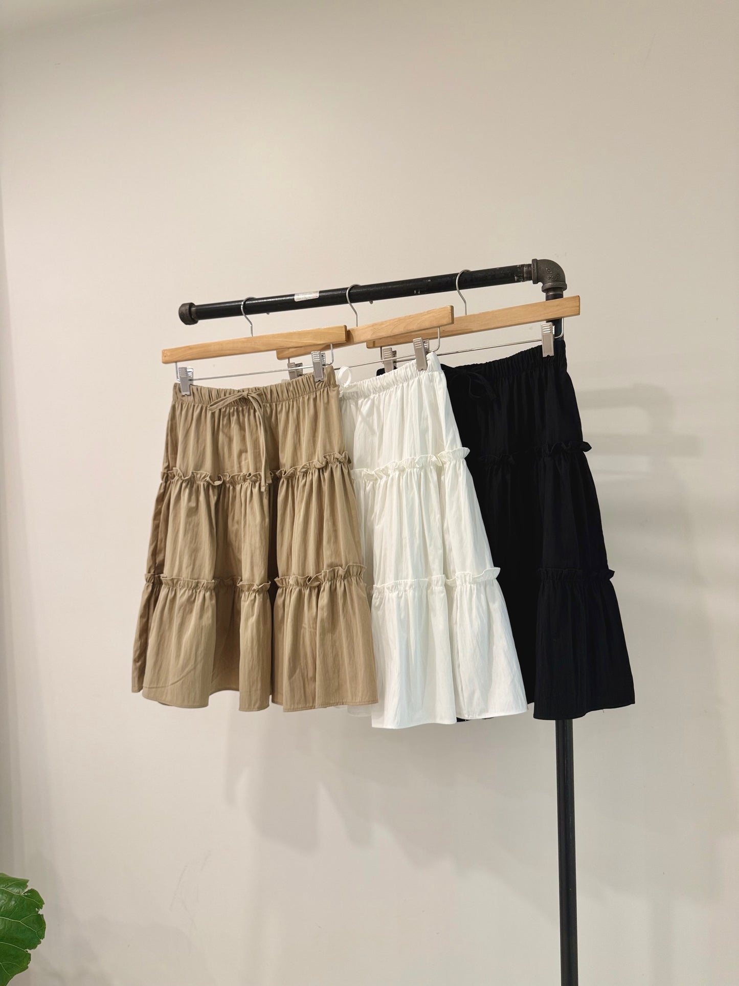 NADIA Midi tiered skirt