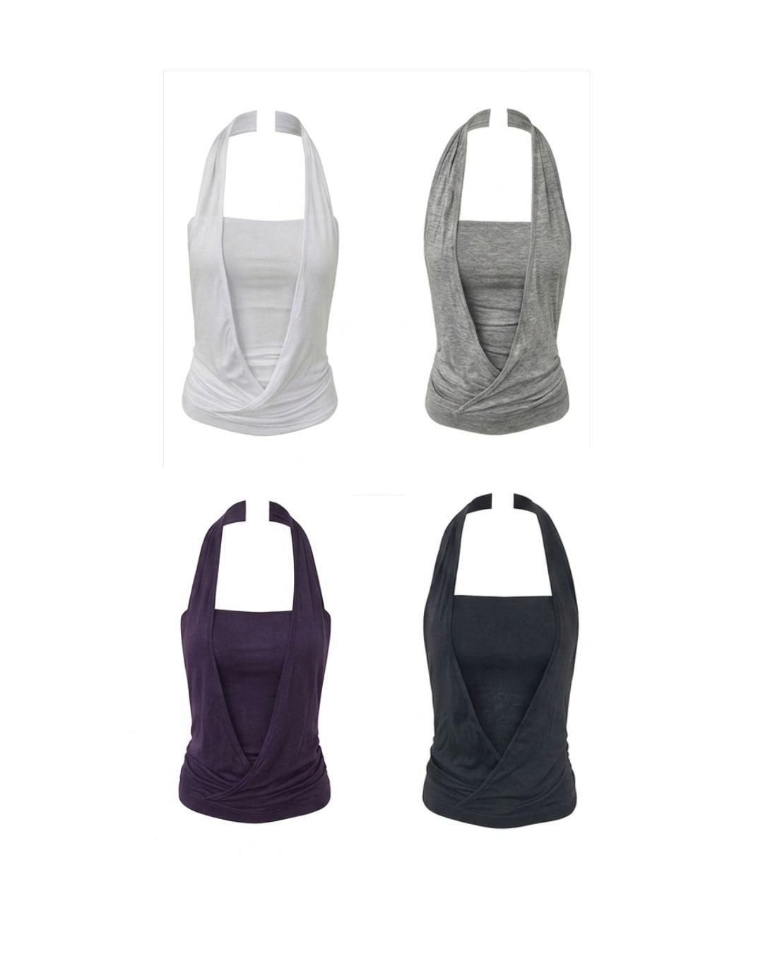 SHOLA Multi-way halter top