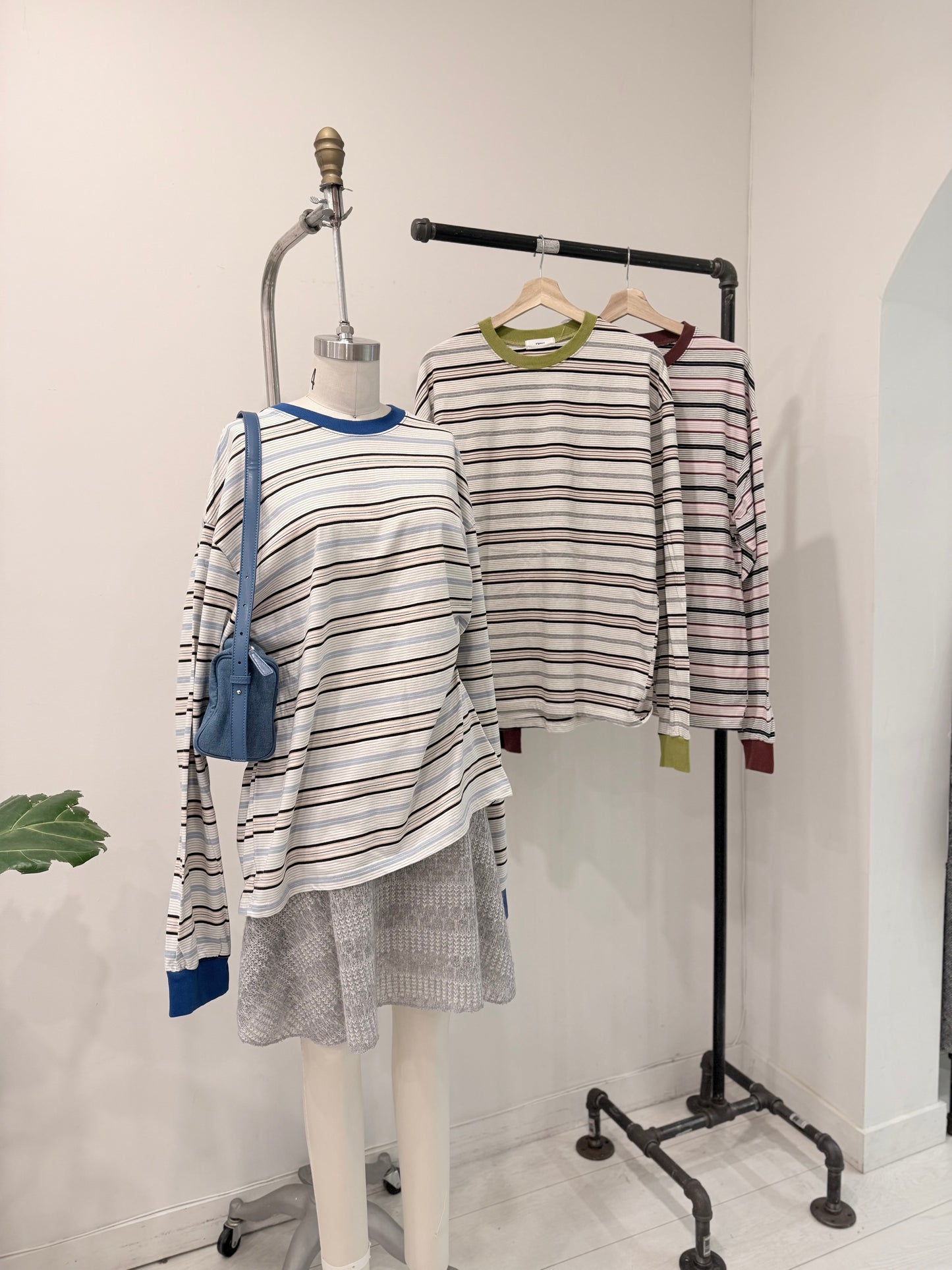 SOLAR Striped long sleeve tee