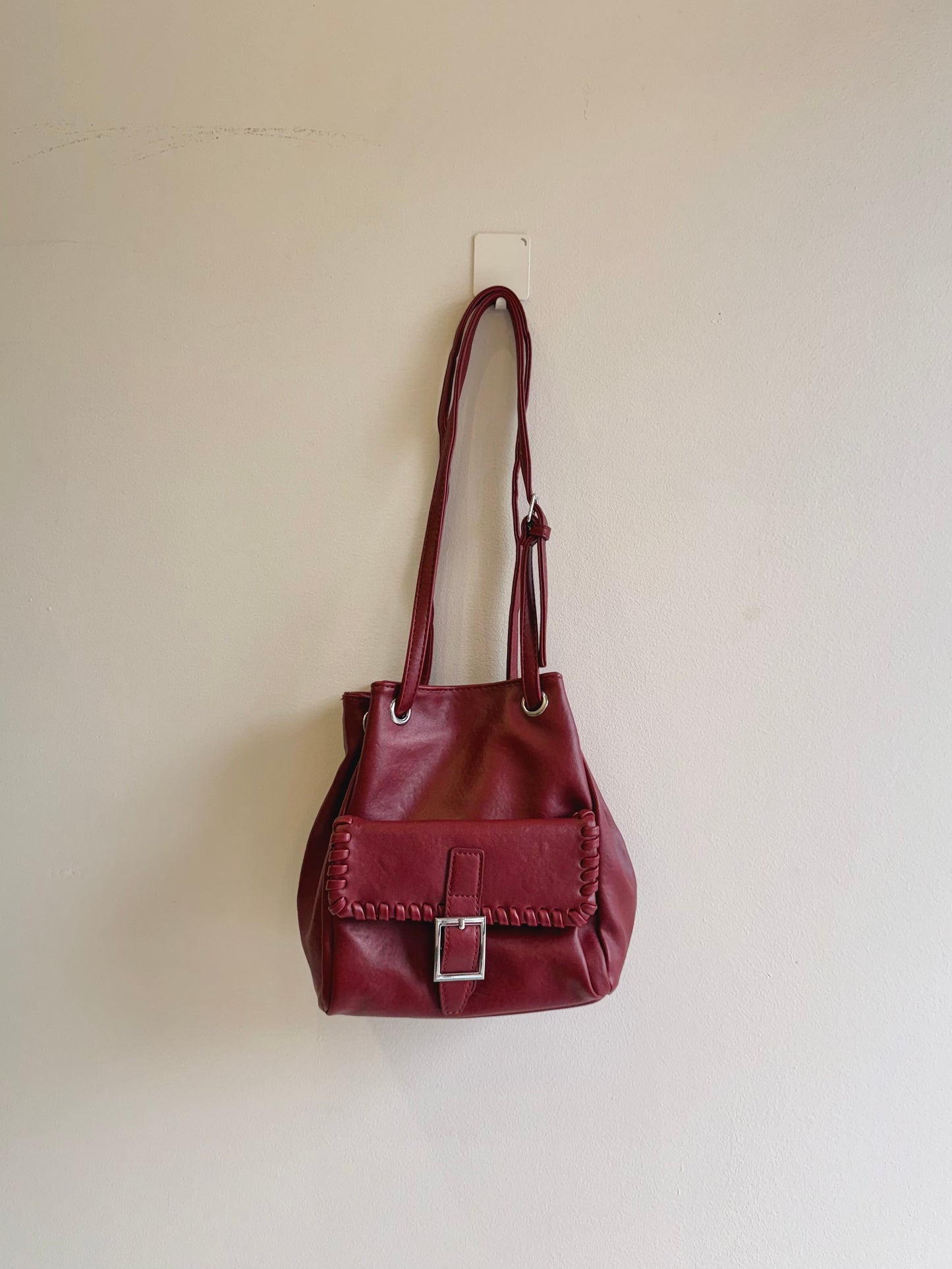 GEMMA Faux-leather bucket bag