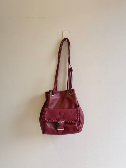 GEMMA Faux-leather bucket bag