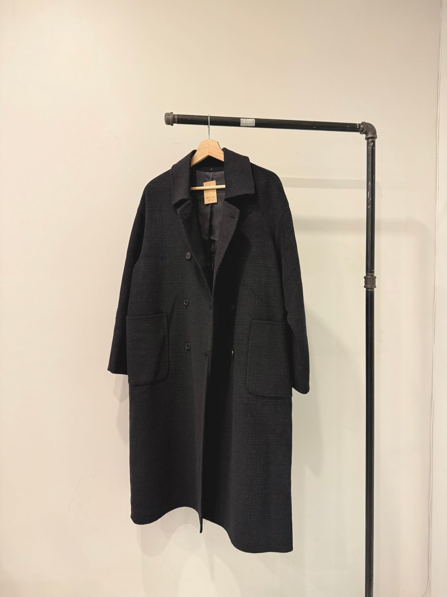 HILDA Plaid wool coat