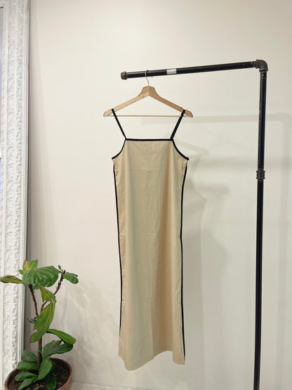 DELPHINE Colourblock slip dress