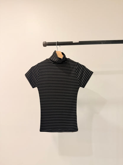 REAL Stripe turtleneck top