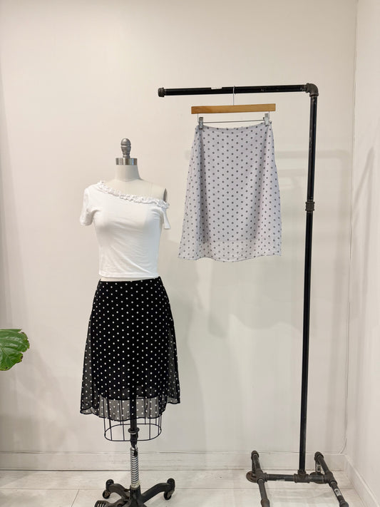 BOBO Polkadot midi skirt