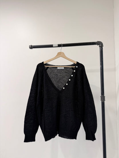 AGATHA Wool V-neckline sweater