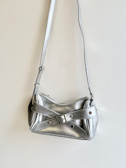 PLUS Silver belted purse