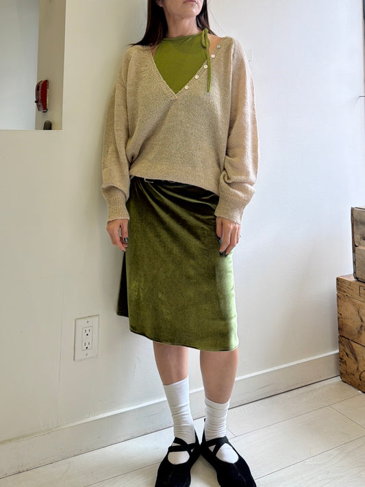 VELMA Velvet skirt