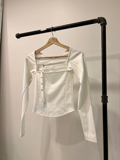 RUDY Belted neckline top