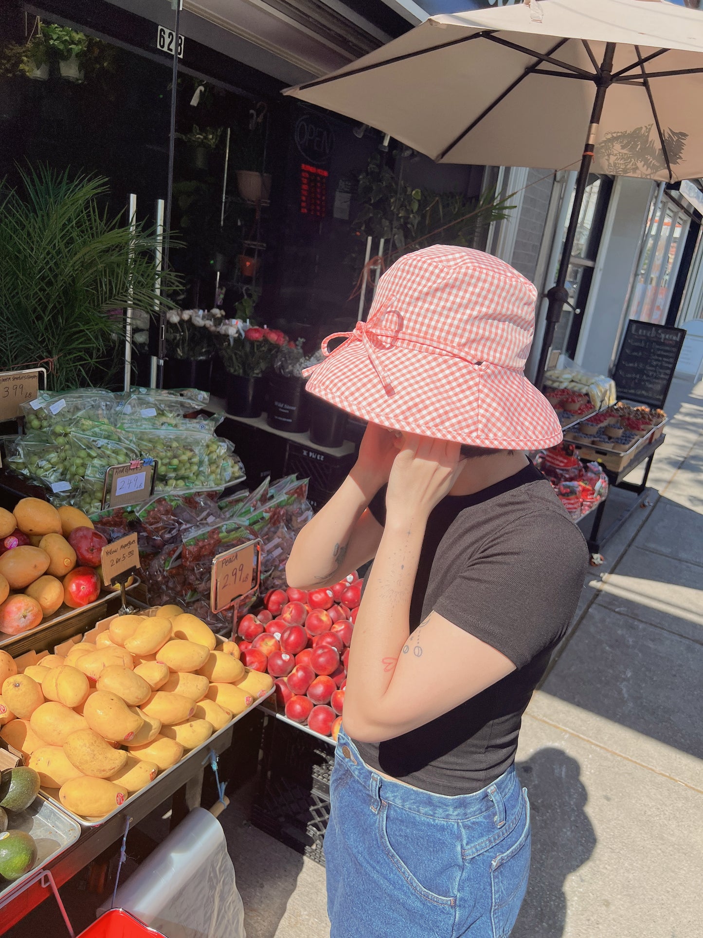 EMMY Checkered bucket hat