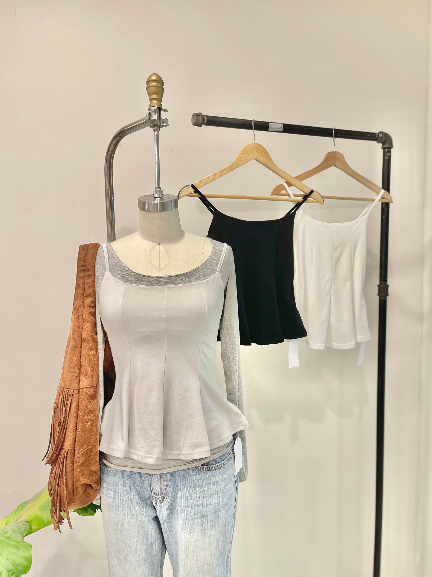 SHANE Peplum tanktop