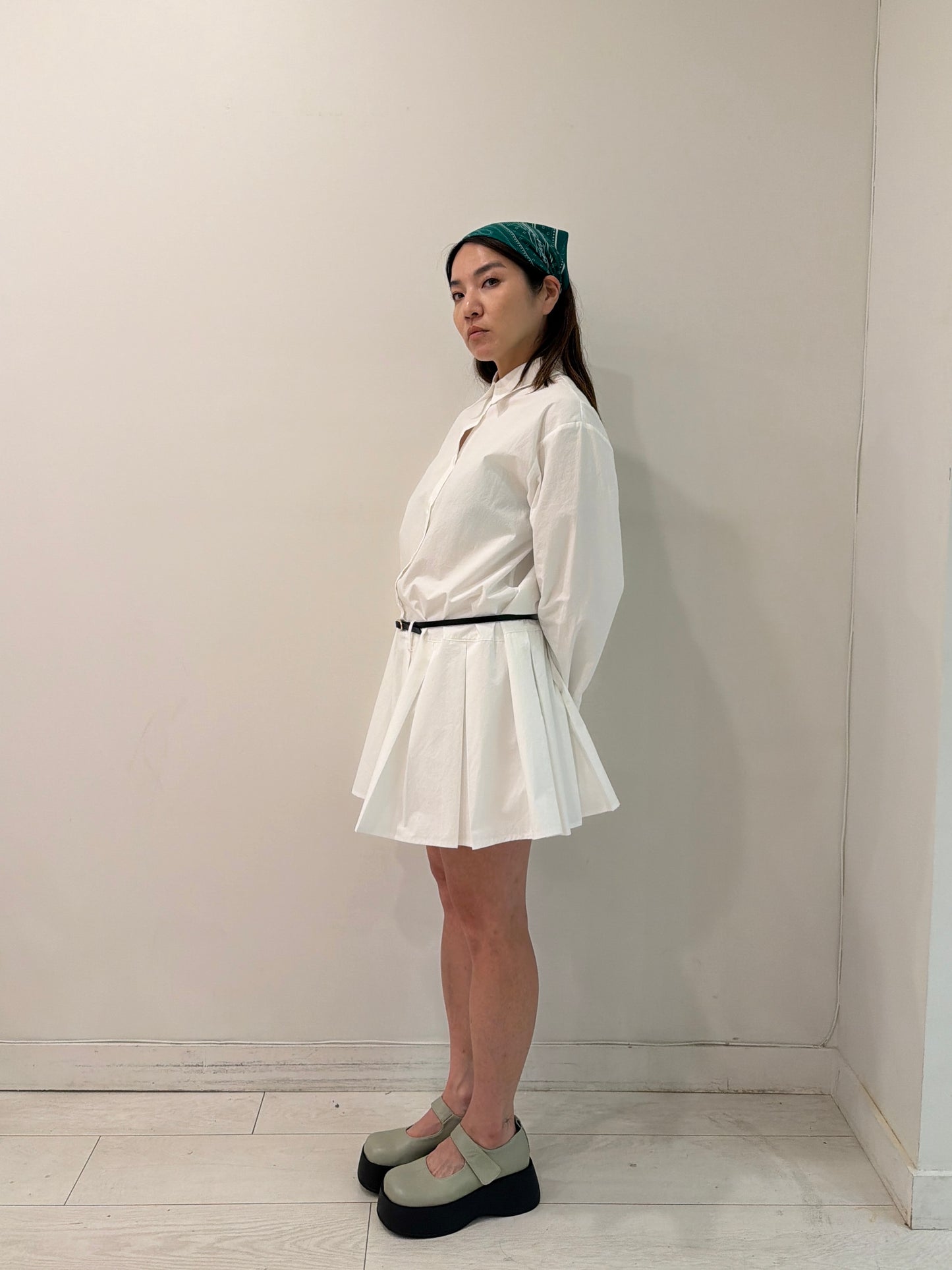 JOSIE Pleated shirtdress