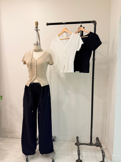 PEACE Button-up top
