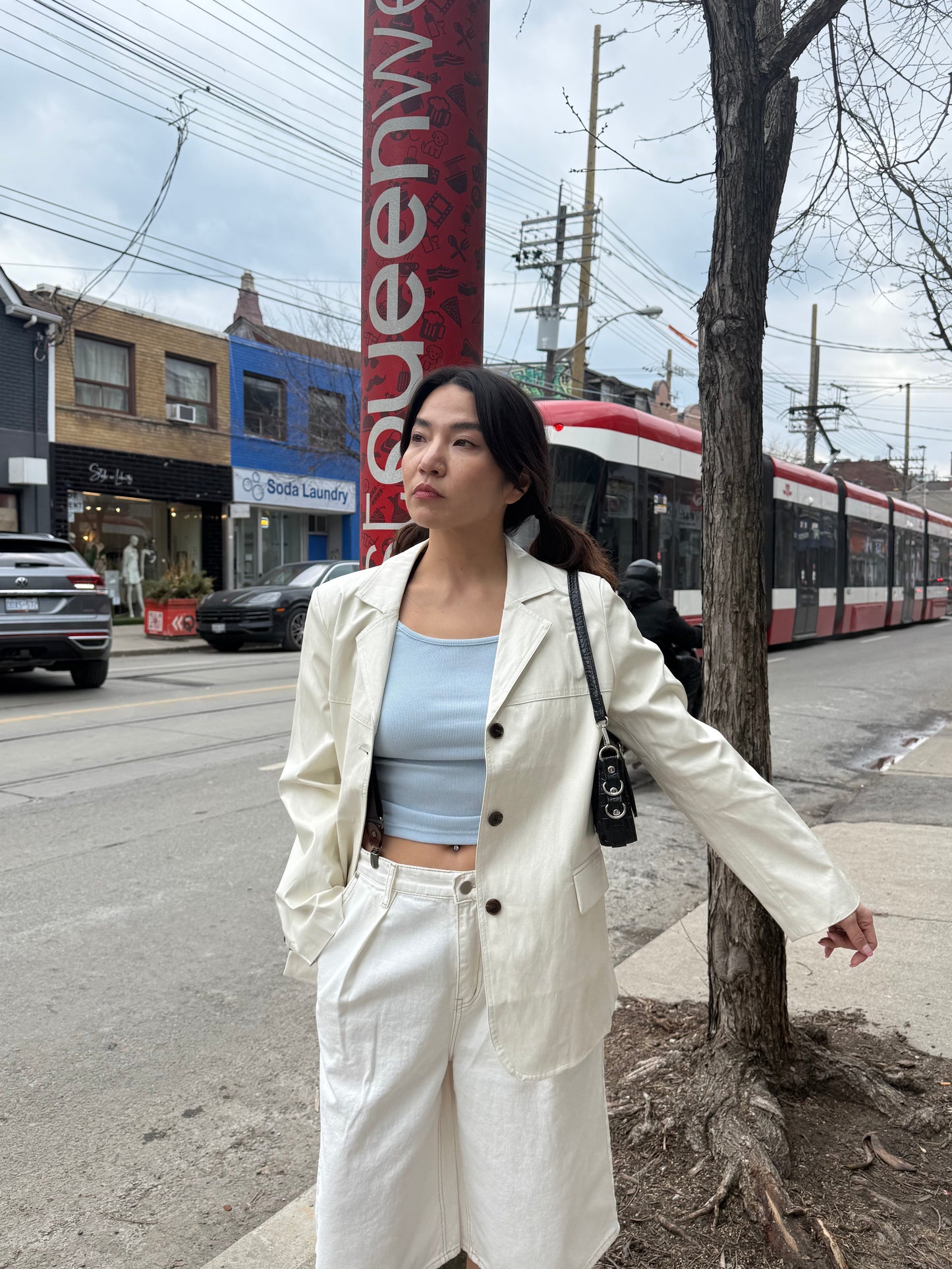 KOOL Vegan leather blazer