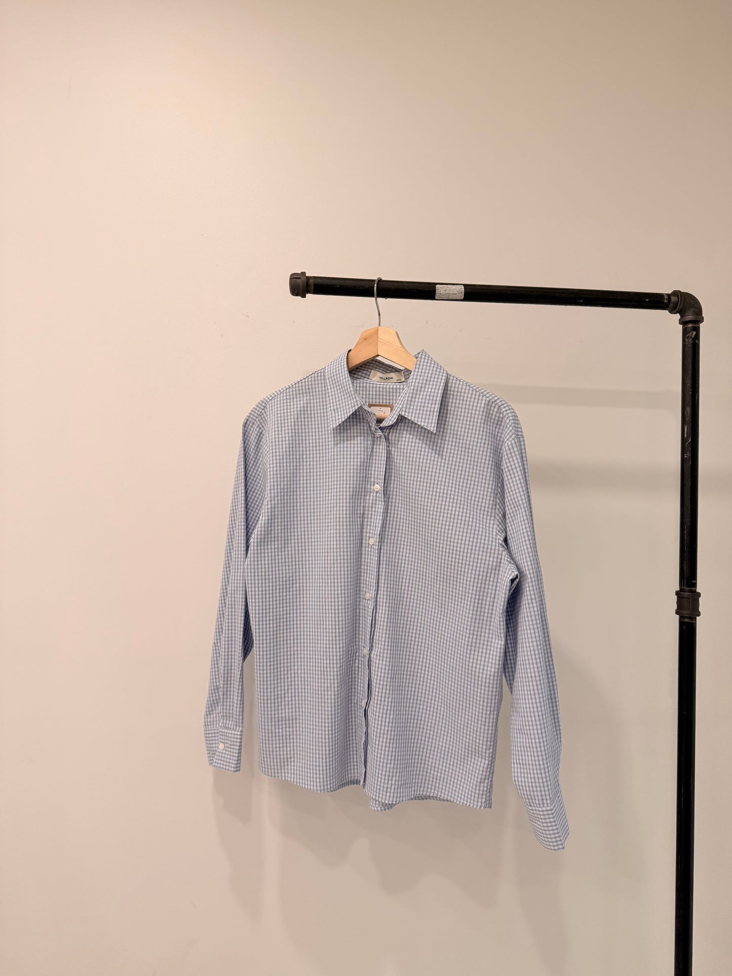 SEEZ Oversized plaid shirt