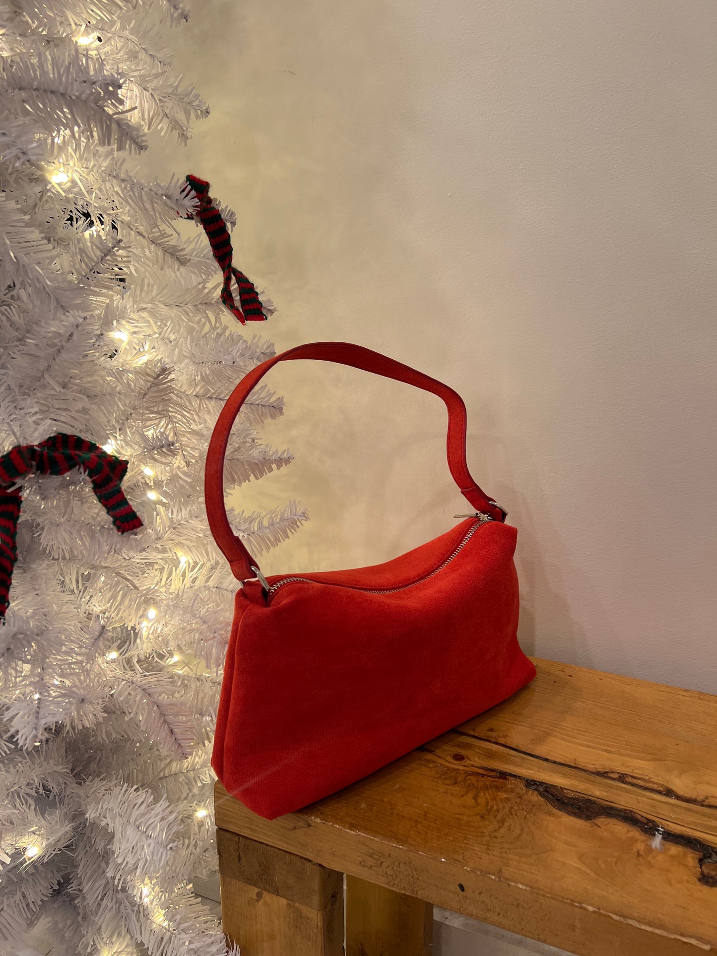 MAYA Faux suede shoulder bag