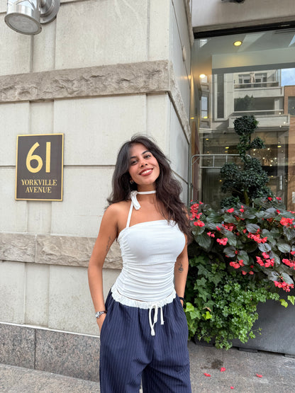 ARI Ribbed halter top