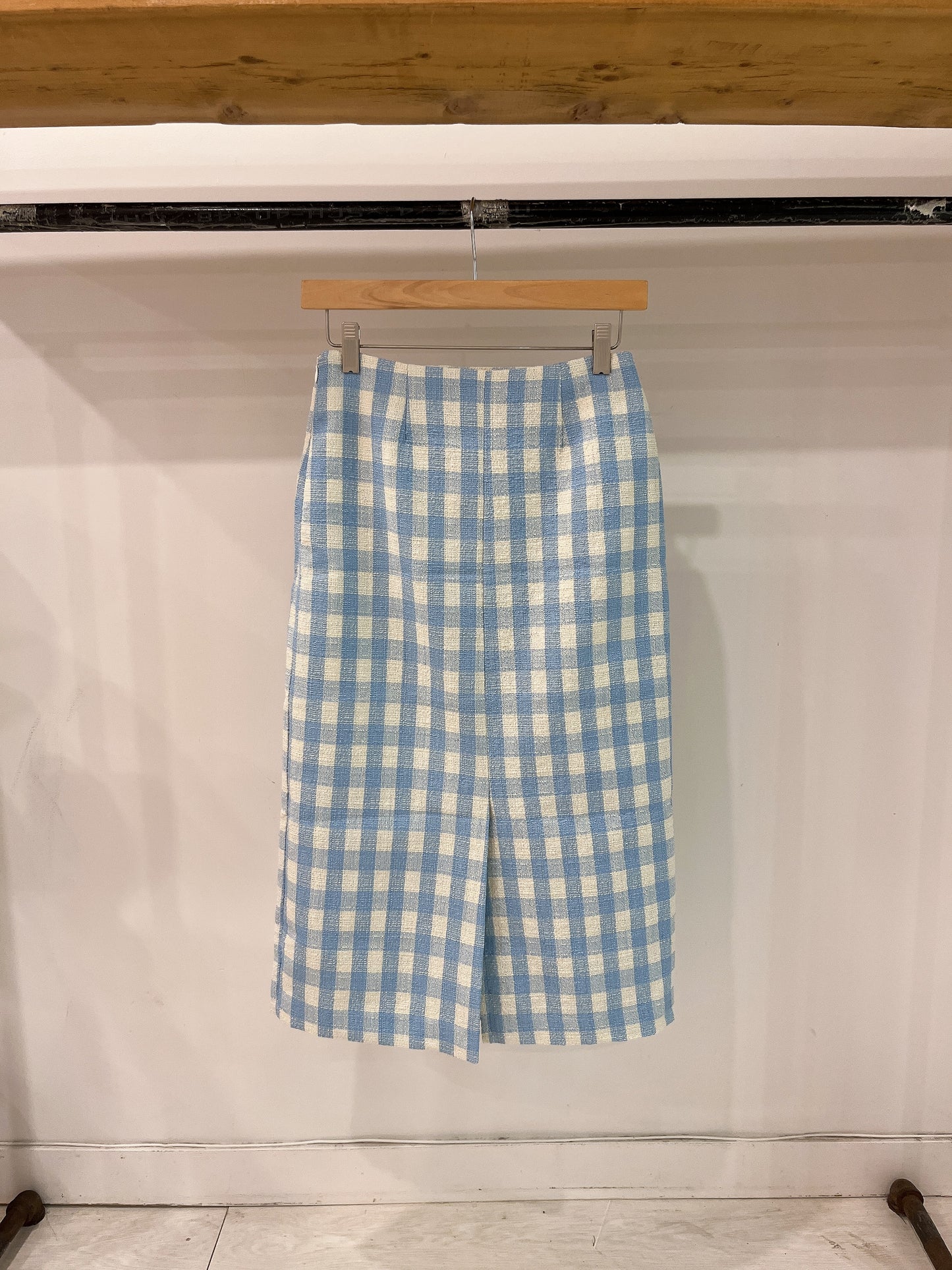 SHAKE Gingham plaid skirt