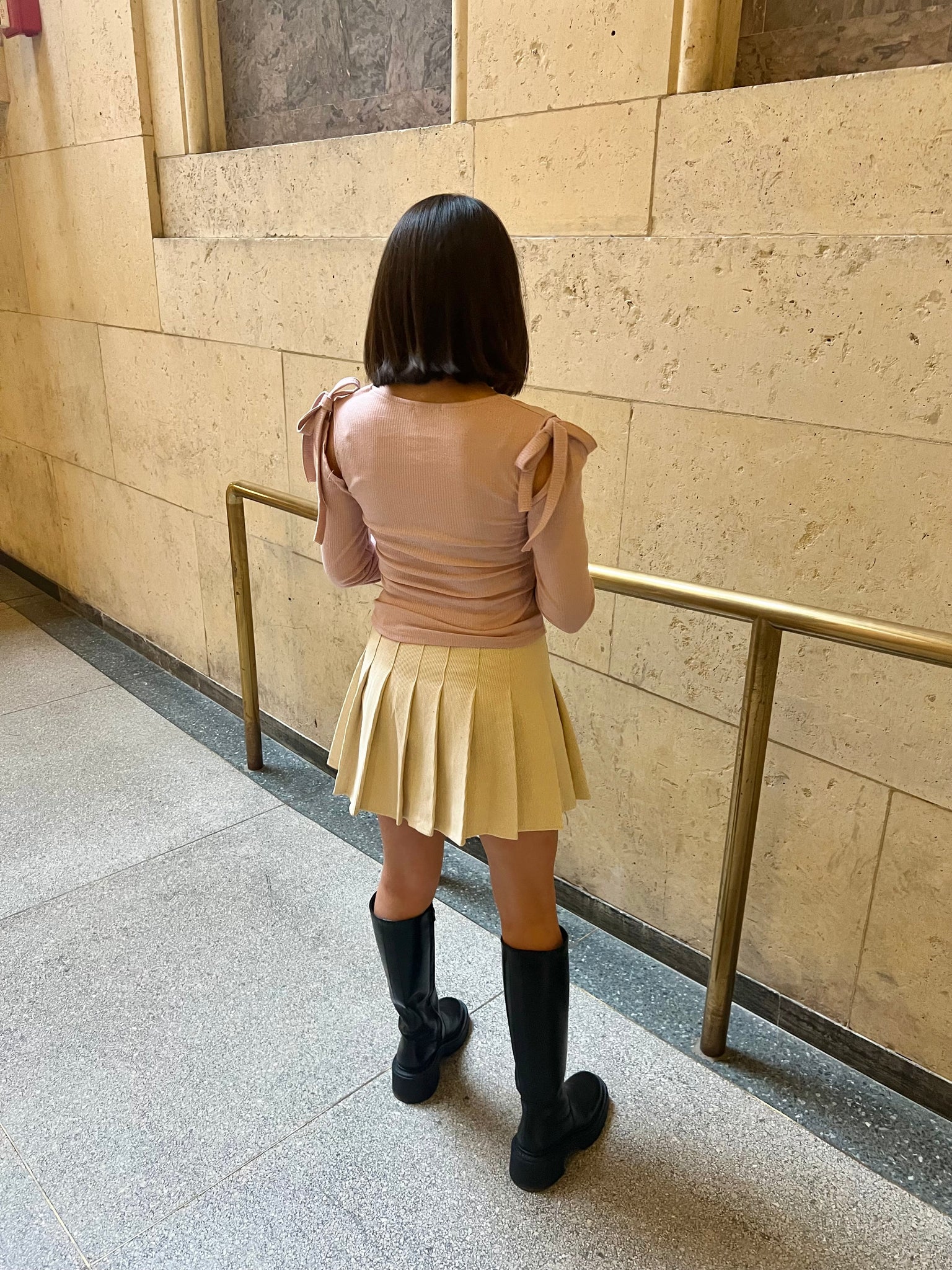 KALI Pleated mini skirt