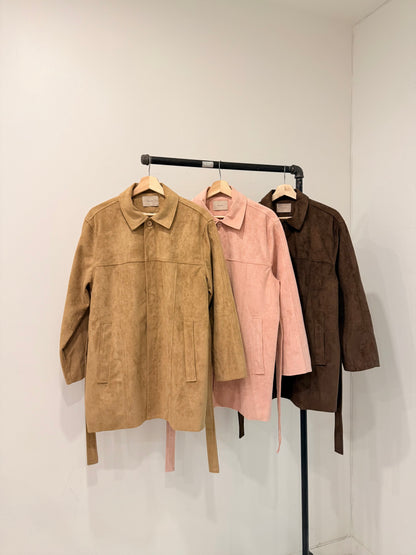 SAINT Vegan suede coat