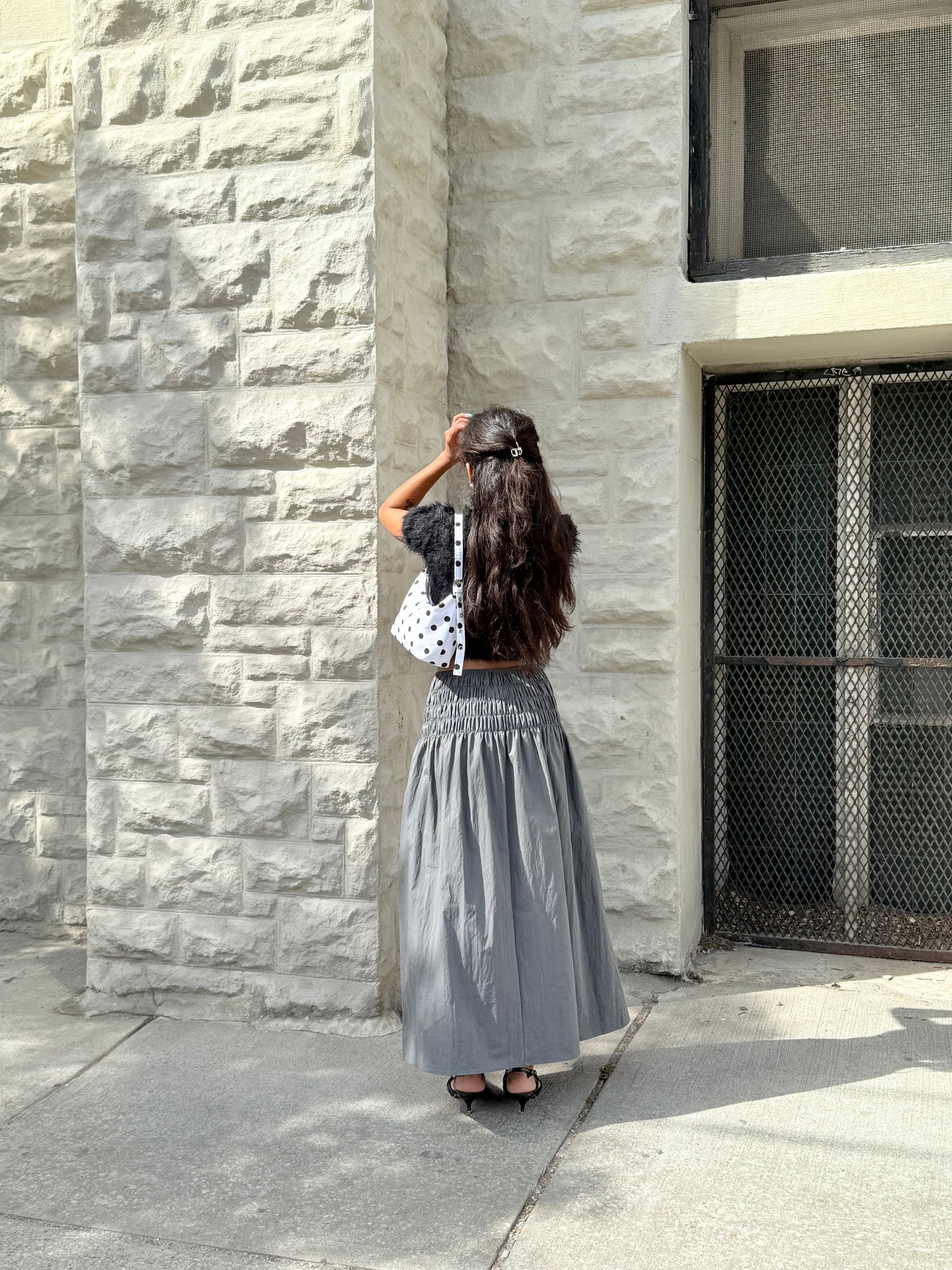 AXIS Smocked maxi skirt