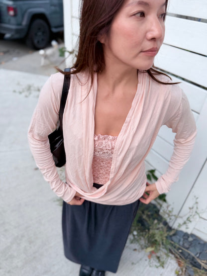 BRIDIE Drape wrap top