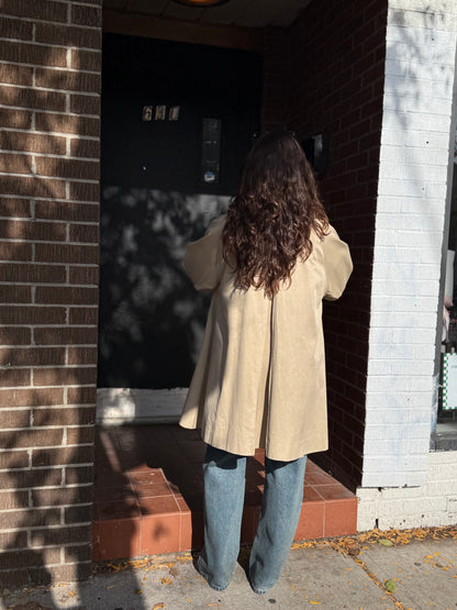 BEADA Corduroy collar trench coat