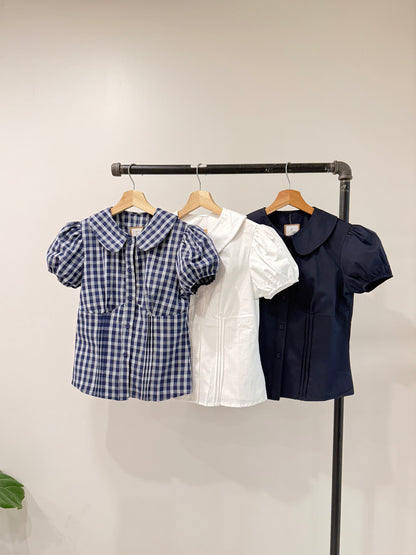 CALLIE Pintuck shirt