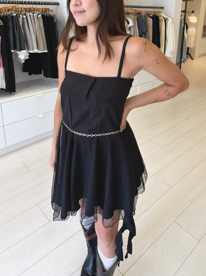WILLA Asymmetric strap dress