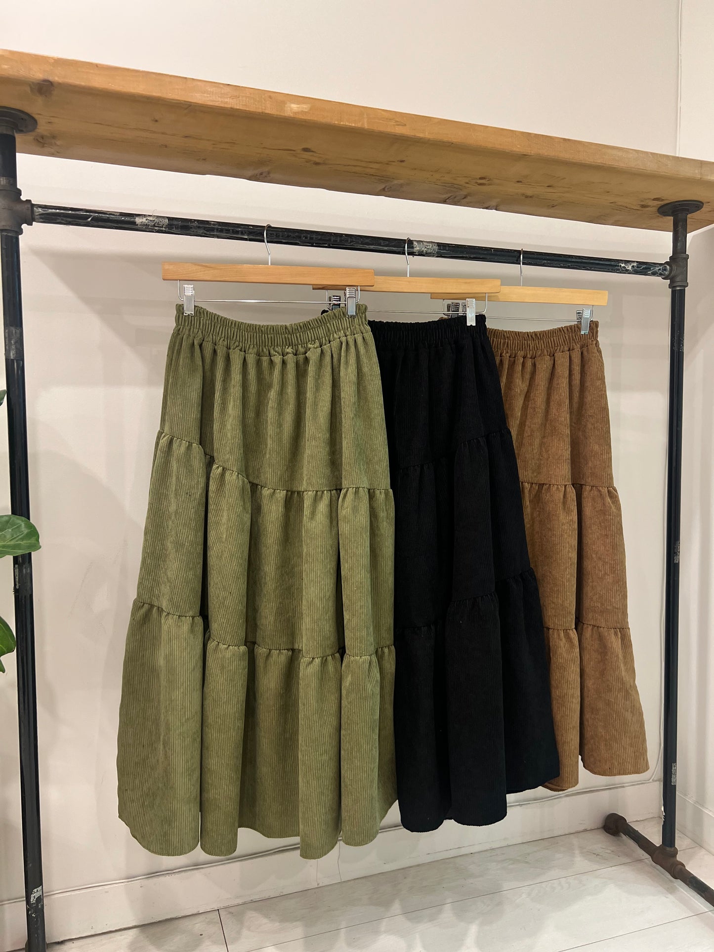 SALLY Corduroy maxi skirt