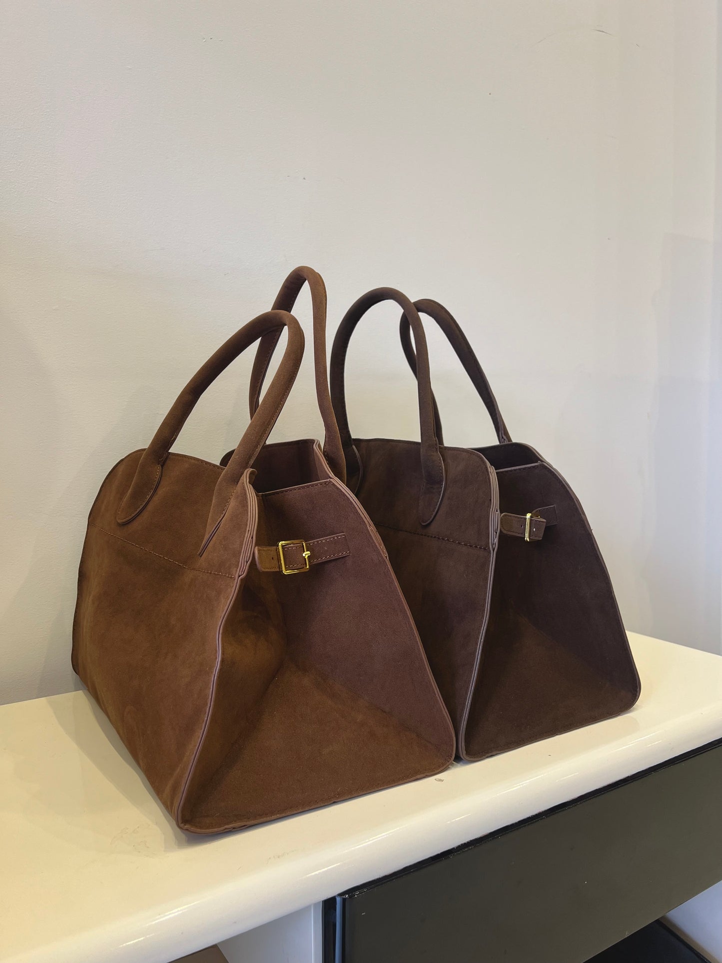 ELISH Large suede tote bag