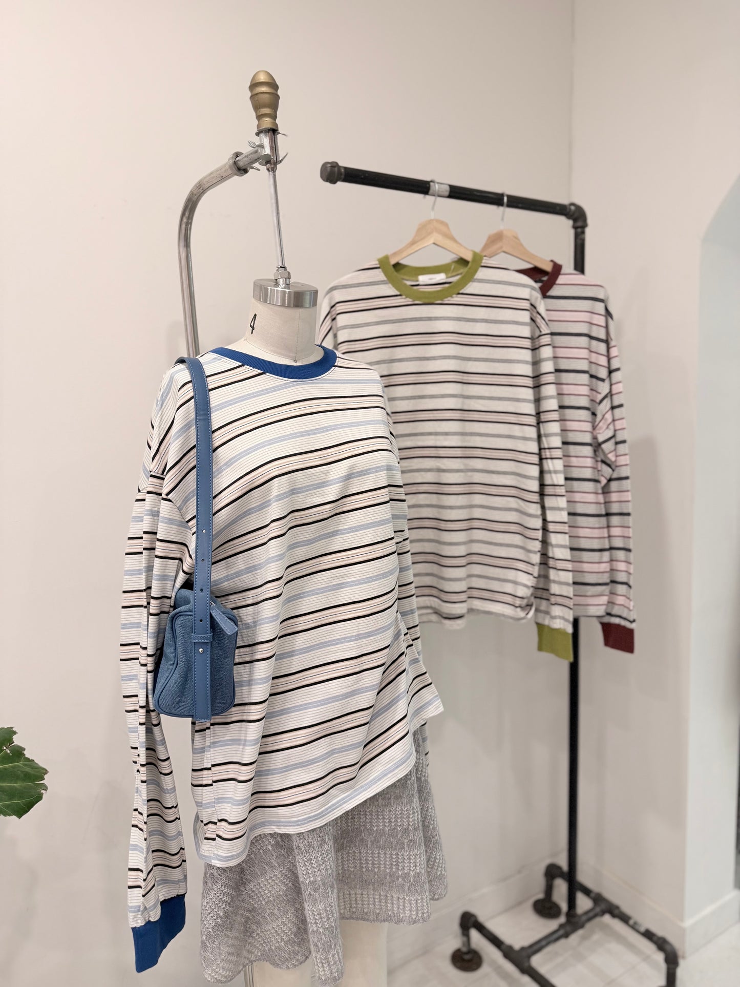 SOLAR Striped long sleeve tee