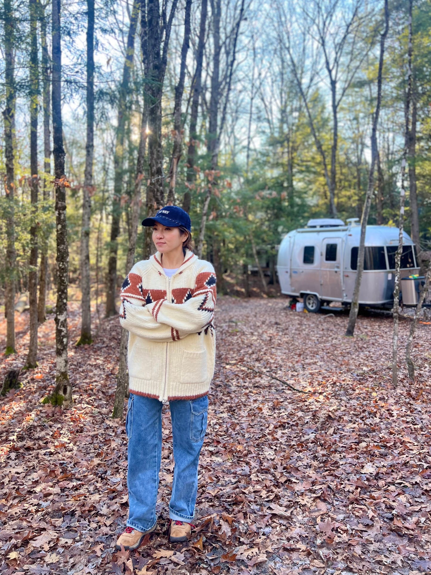 GOLDEN Heavy zip-up sweater