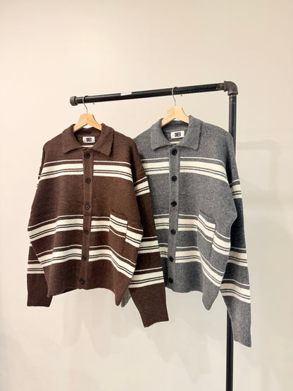 SAVANA Stripe cardigan
