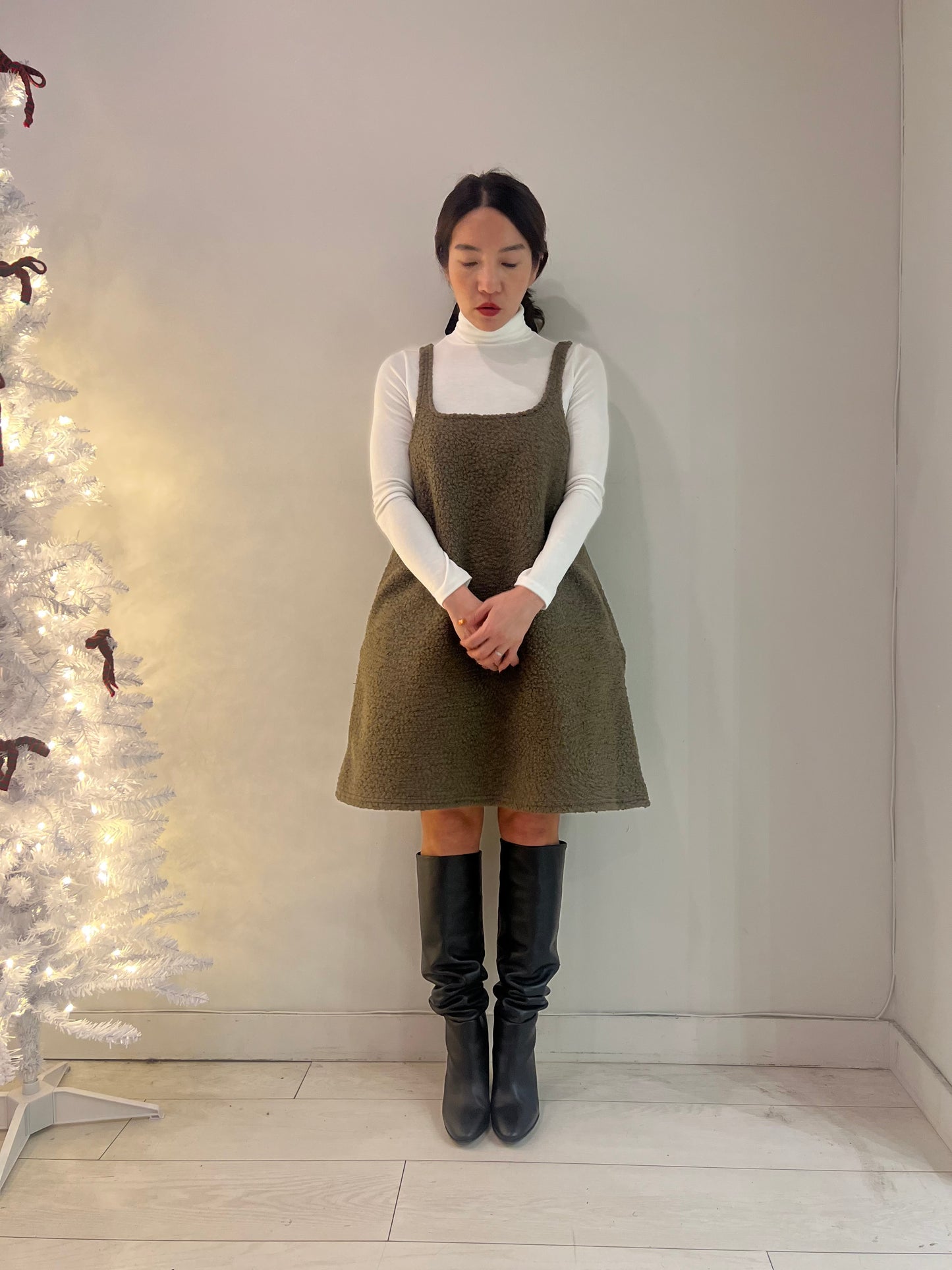 BARA Mini fleece dress