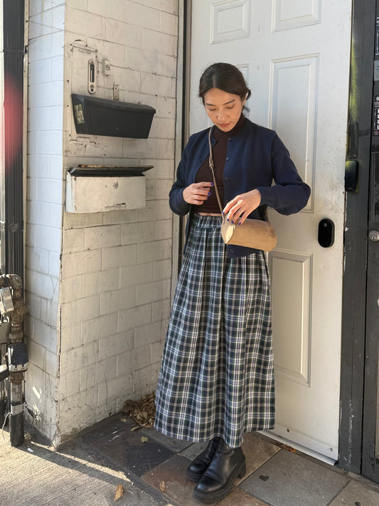 LIRA Plaid maxi skirt