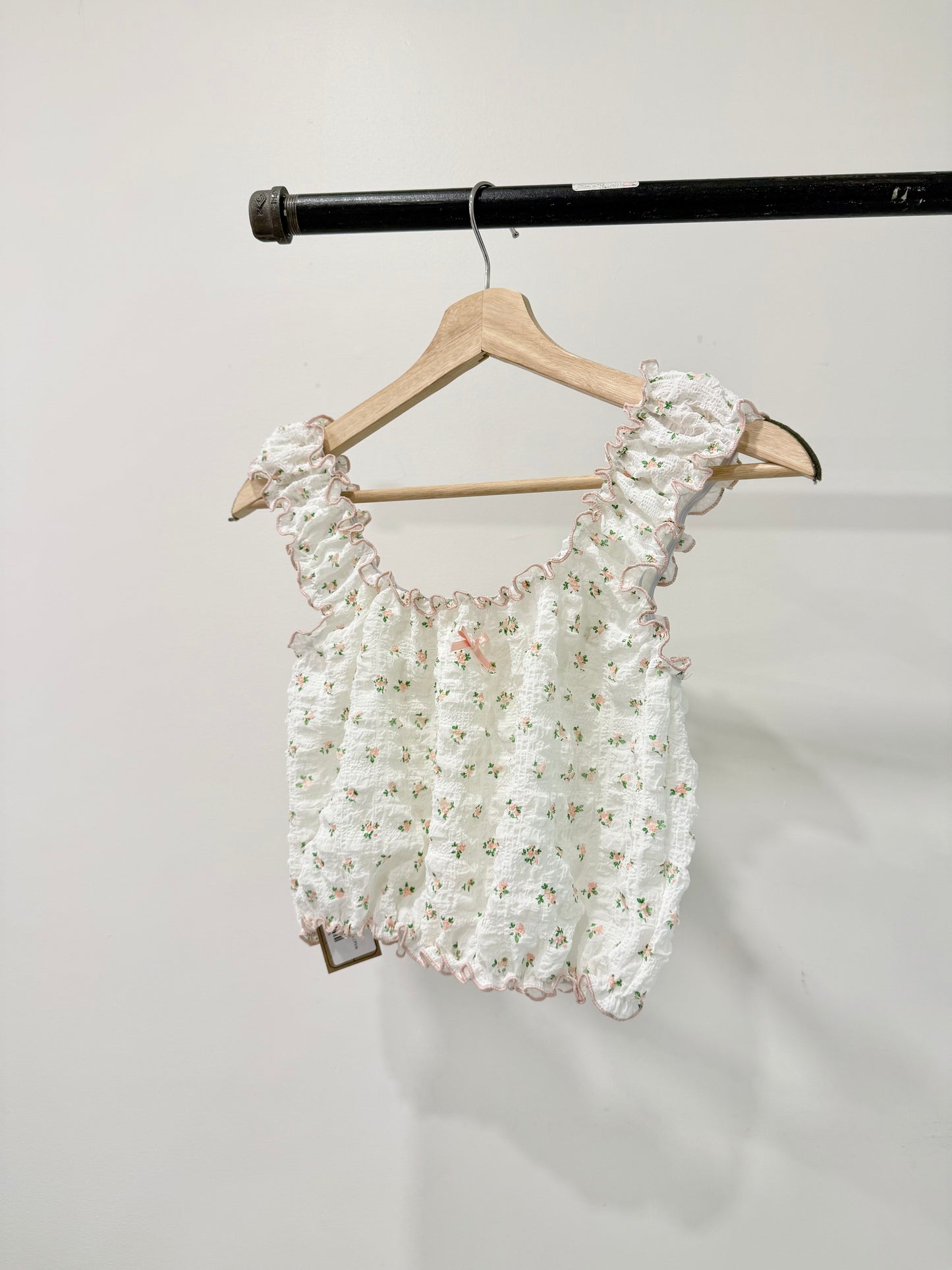 AMOURA  Floral bubble top