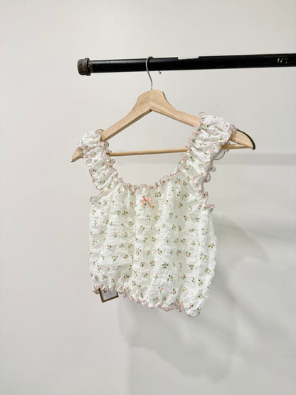 AMOURA  Floral bubble top