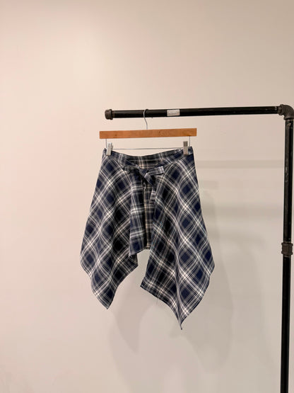MAEVE Plaid wrap skirt